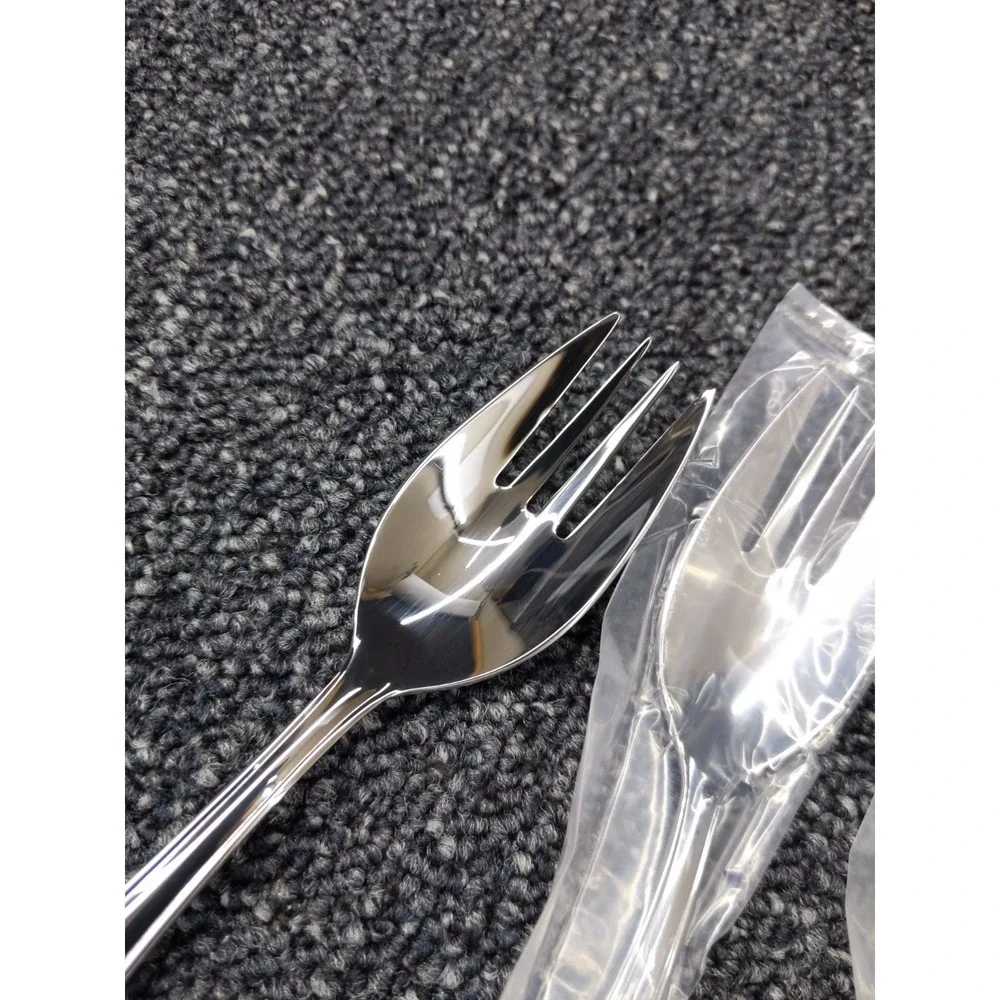 Lenox Covington 18/10 Stainless Steel Flatware Sporks Spork Set of 6 NEW